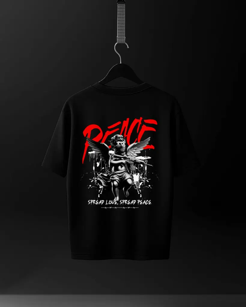 PEACE ANGEL OVERSIZE TEE