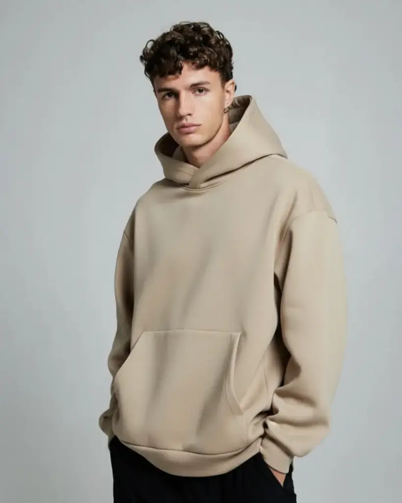 Beigh Oversize Hoodie