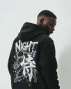 侍: Shadow Pulse Black Oversize Hoodie